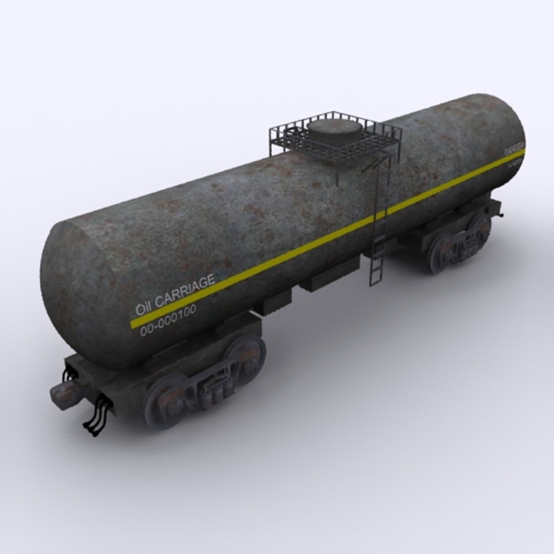 3D Railway Oil Carriage - TurboSquid 1199625