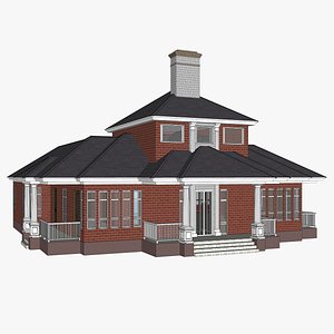 Prairie House-03 3D model