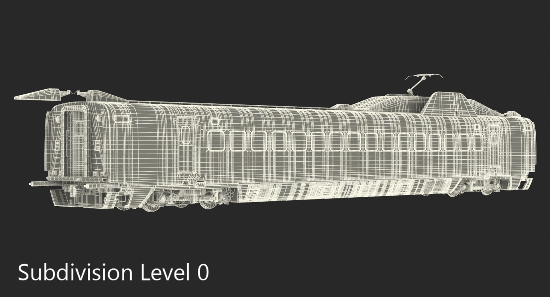 3d Bullet Train Jr700 Passenger Model