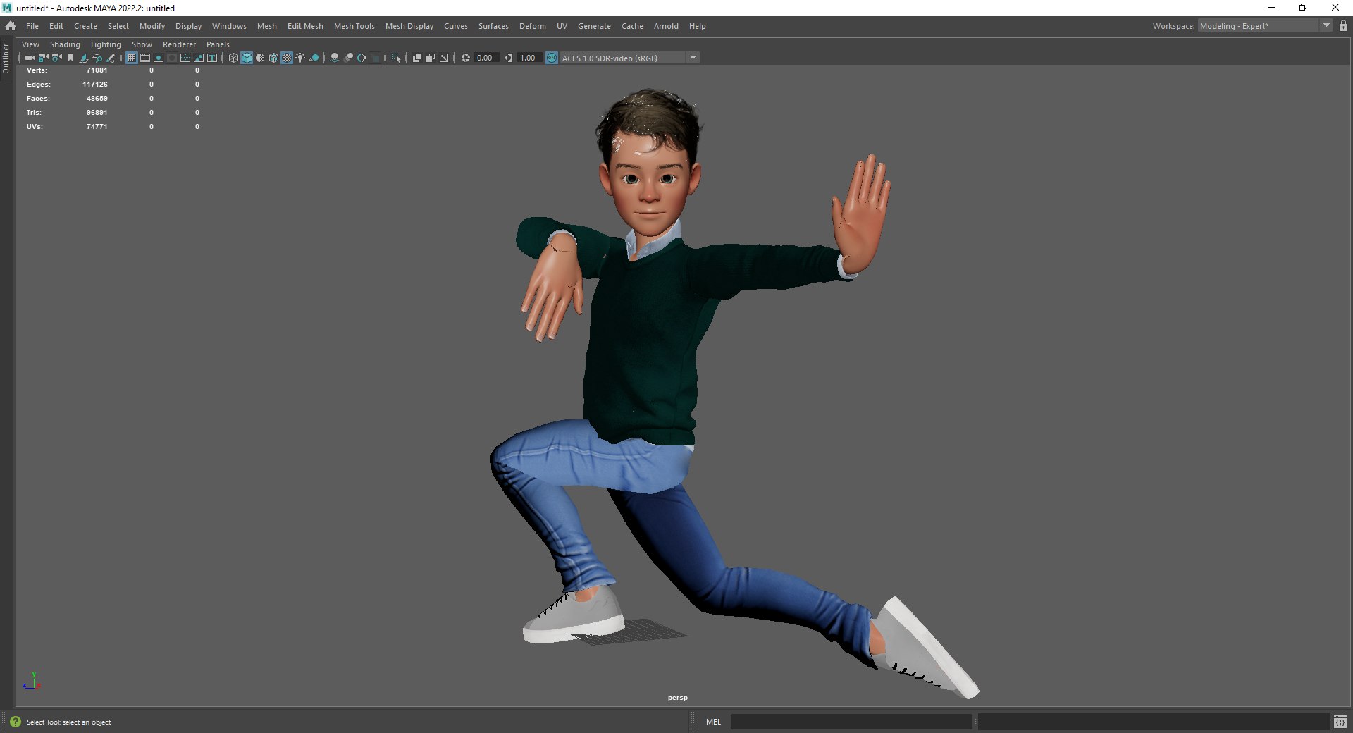 Dynamic Toon Guy - RealTime Rigged Cartoon Male 3D Model Low-poly 3D ...