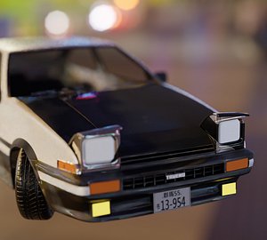 Ae86 car realistic model