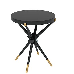 3d model black lacquer table