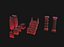 Kit de donjon stylisé modulaire, modèle 3D low-poly