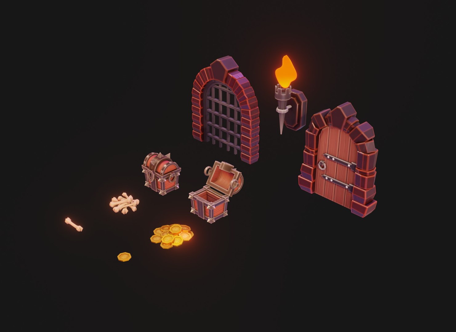 3D Modular Stylized Dungeon Kit Low-poly 3D Model https://p.turbosquid.com/ts-thumb/Dz/NZb1aM/xI/08/jpg/1747376493/1920x1080/fit_q87/4c58c3d6073f7f44f12f2ee29d642a5ba2548713/08.jpg
