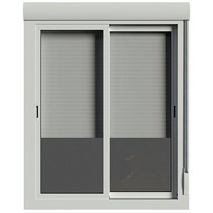 Window with Roller Shutter 3D model
