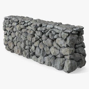 3D model Block Stone Barrier