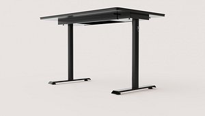 Black Height-Adjustable Standing Desk