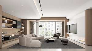Modern living room 3D model