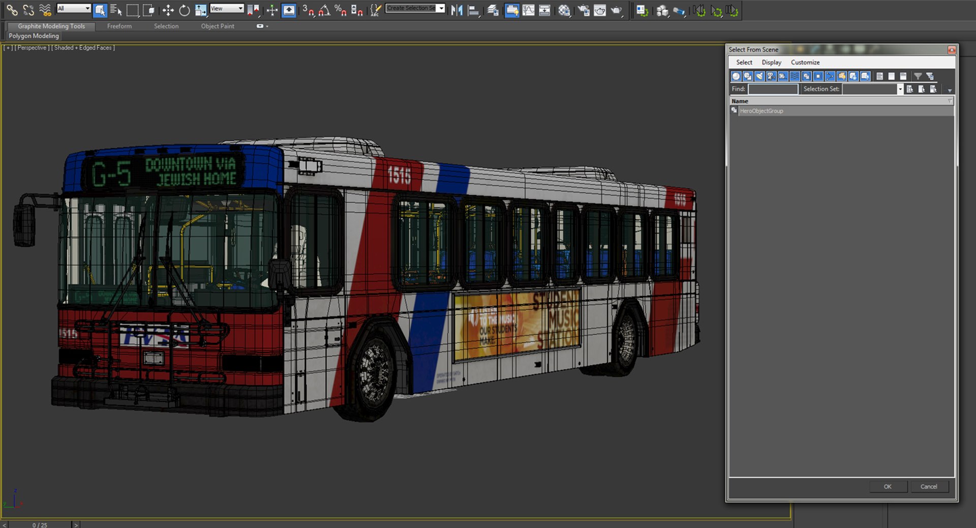 3d model gillig floor bus