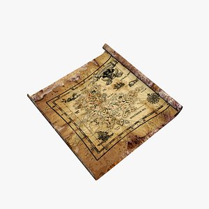 Treasure Map 3D model