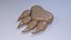 Bear Paw Keychain Wild Animal Claw 3D STL File Printable Nature Charm