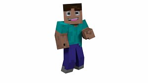 Minecraft Rig (Fingers, Sharp Bends, Mouth Controls)