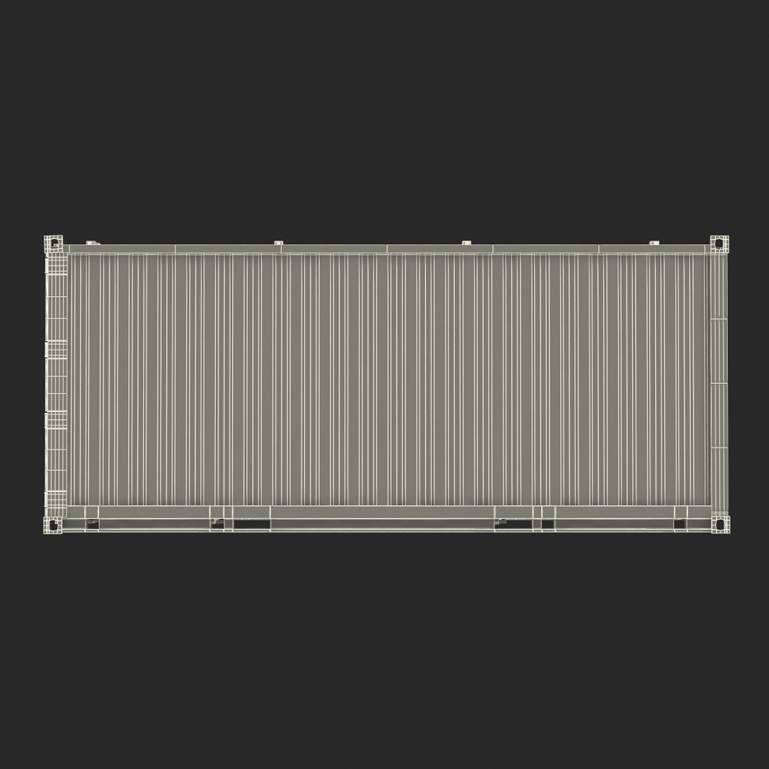 3d Collapsible Iso Container Blue