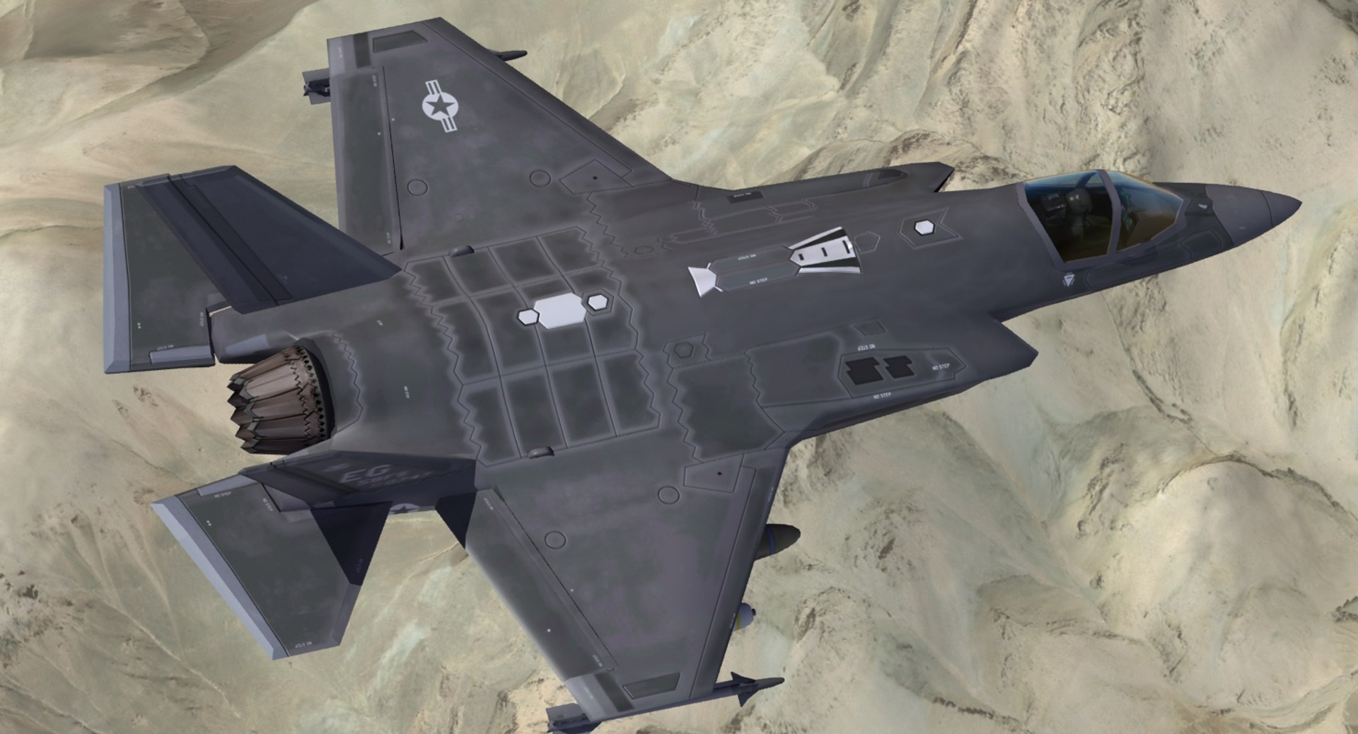 military air force model https://p.turbosquid.com/ts-thumb/E0/22Mr7k/HHxjtdz5/f35a_usaf_terrain_cam08b/jpg/1578670328/1920x1080/fit_q87/58adb3db84df8d15a65aef62e5a4d7b025f21133/f35a_usaf_terrain_cam08b.jpg