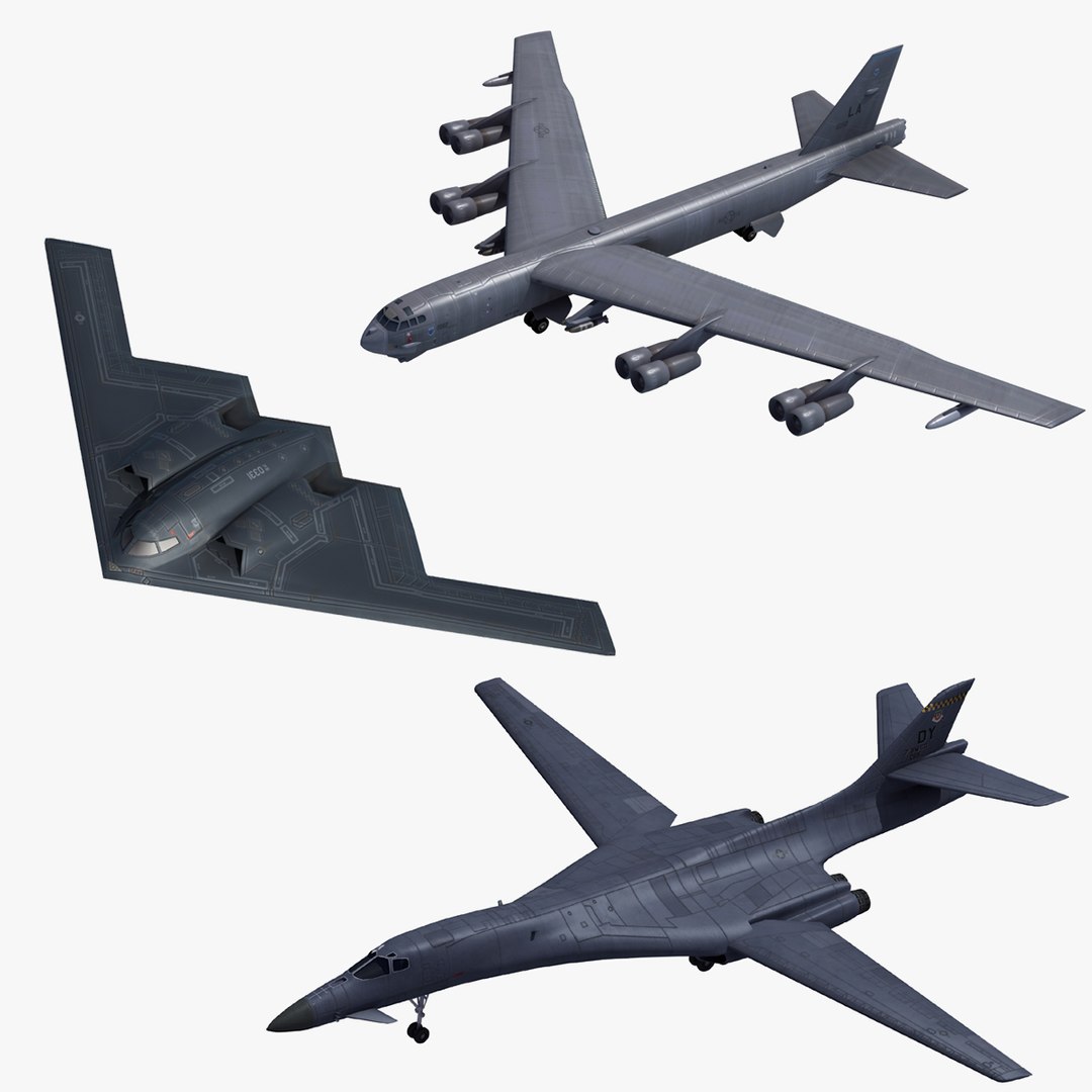 military air force model https://p.turbosquid.com/ts-thumb/E0/22Mr7k/b7UBZVTK/usaf_bombers_3_01/jpg/1583952640/1920x1080/fit_q87/5fda24c060f782c464544ce8fb2dc507dd0c7997/usaf_bombers_3_01.jpg