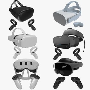 3D Meta All VR Headsets 2024