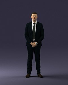 3D man suit model
