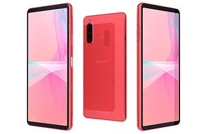 Sony Xperia 10 III Pink Low Poly 3D model