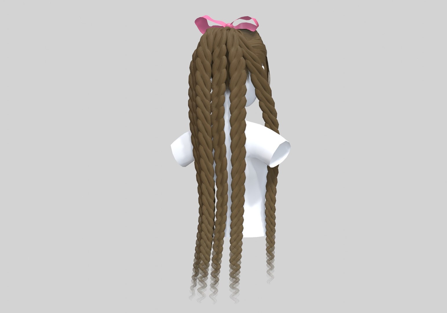 3D Braids Cute Hairstyle Model - TurboSquid 1943322