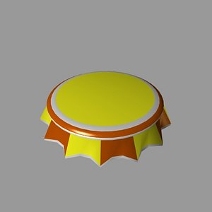 free bottle cap 3d model
