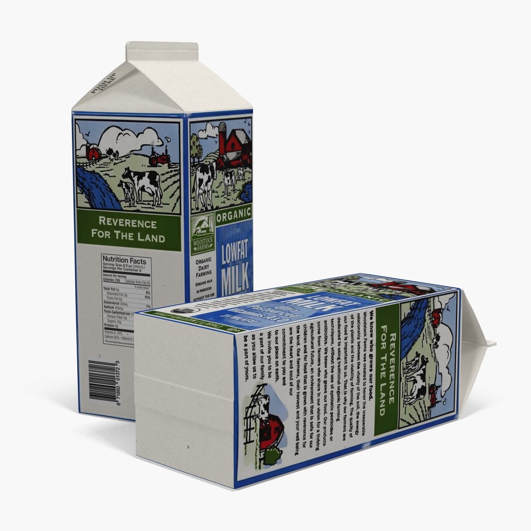 half gallon of milk carton