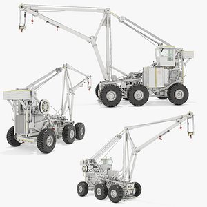 Flight Deck Crane Tilly Rigged 3D model