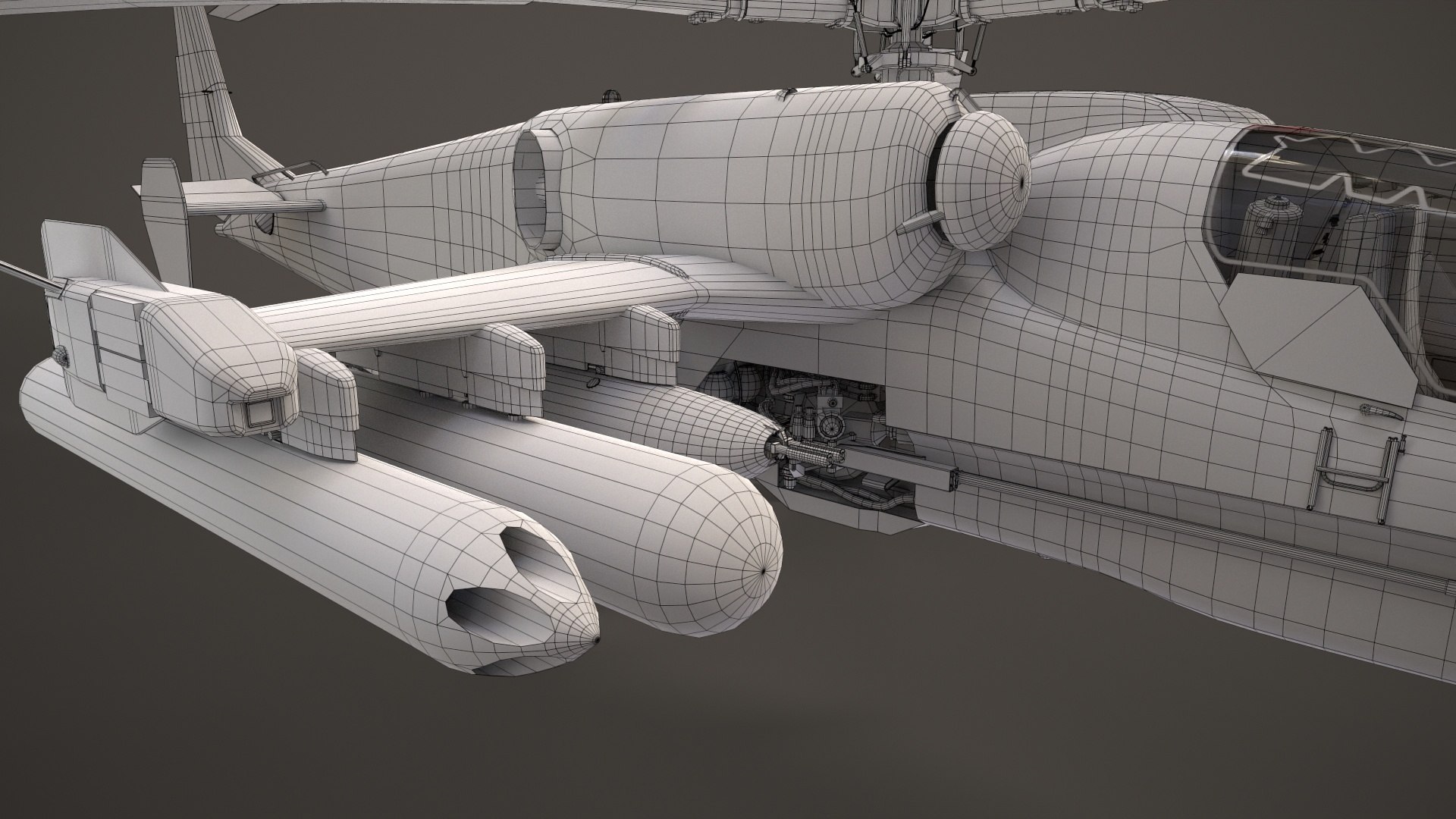 Kamov Ka-52 Alligator Dark Static model https://p.turbosquid.com/ts-thumb/E0/KkUC5H/3t/wire_maincamera_00006/jpg/1666970391/1920x1080/fit_q87/c7843f23055e471a8fa86a88b1920ab29b12df79/wire_maincamera_00006.jpg