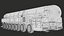 Dongfeng DF-41 Rigged Mobile Intercontinental Ballistic Missile PBR 3D