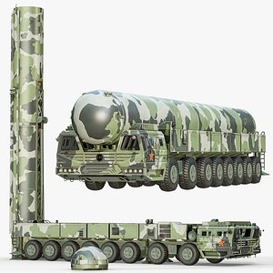 Dongfeng DF-41 Rigged Mobile Intercontinental Ballistic Missile PBR