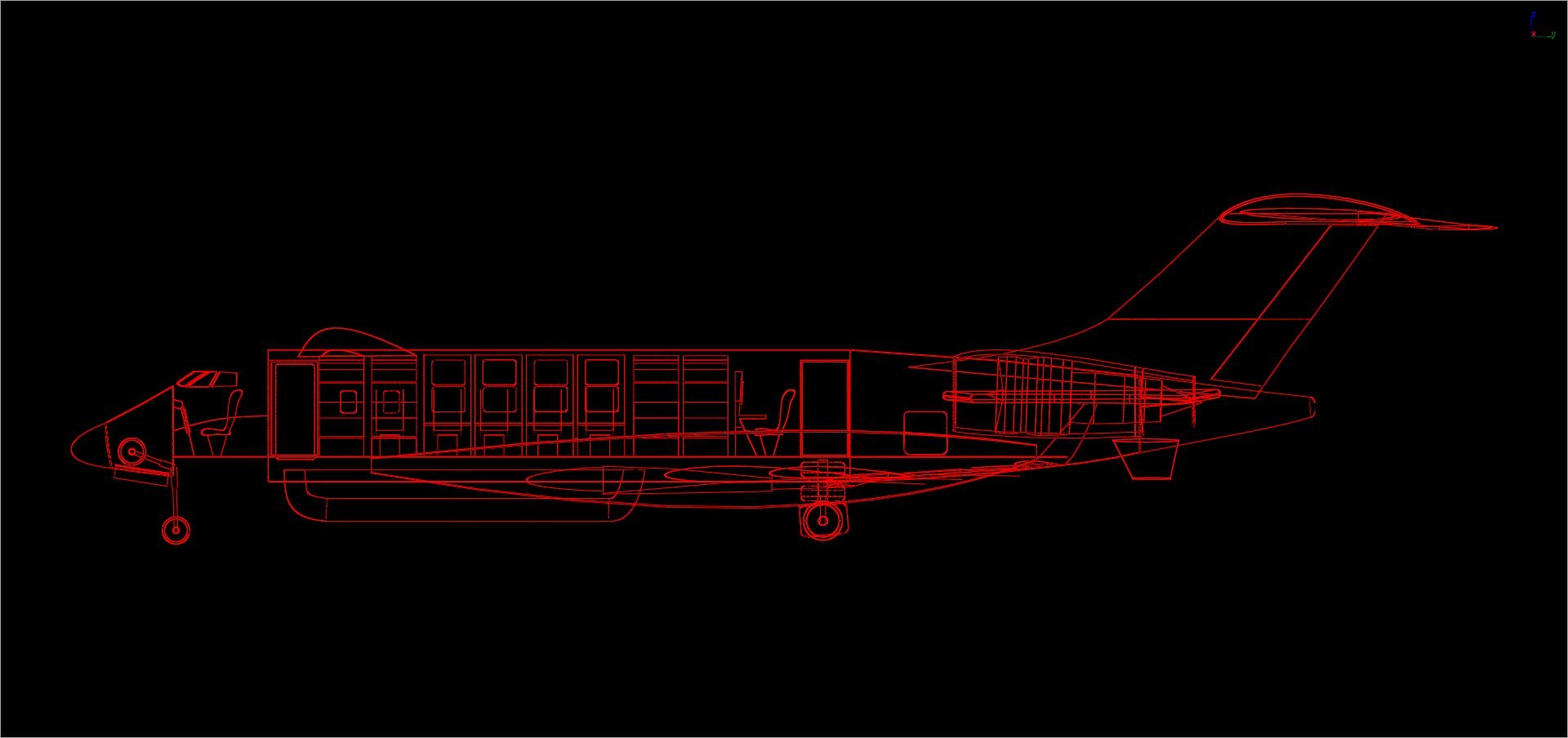 3ds Max Sentinel Surveillance Aircraft Solid
