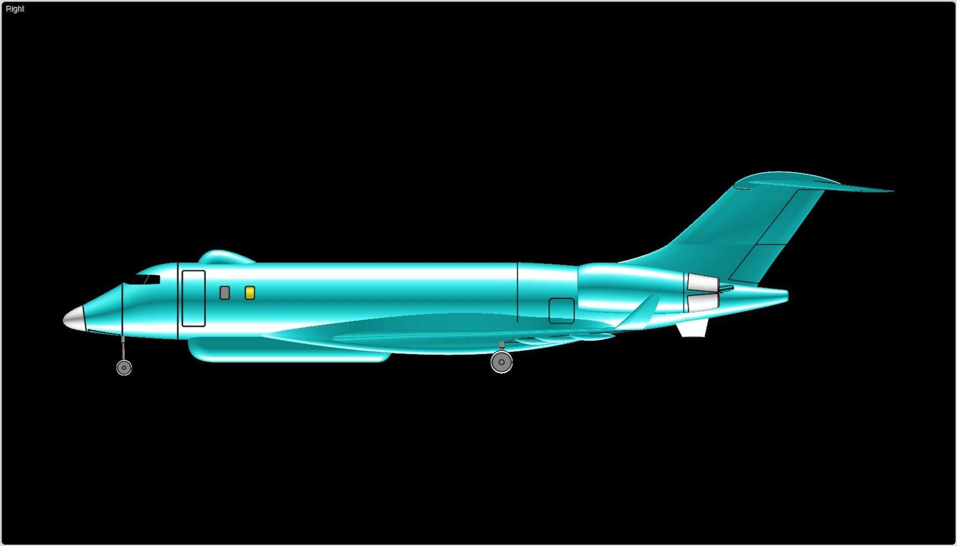 3ds Max Sentinel Surveillance Aircraft Solid