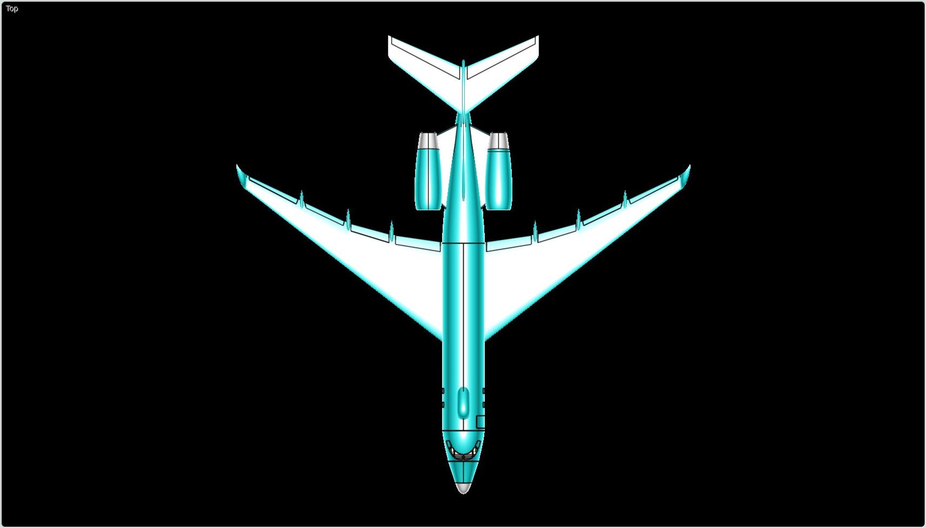 3ds max sentinel surveillance aircraft solid