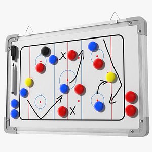 Hockey Coaching Board with Game Strategy Fur