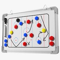Hockey Coaching Board with Game Strategy Fur