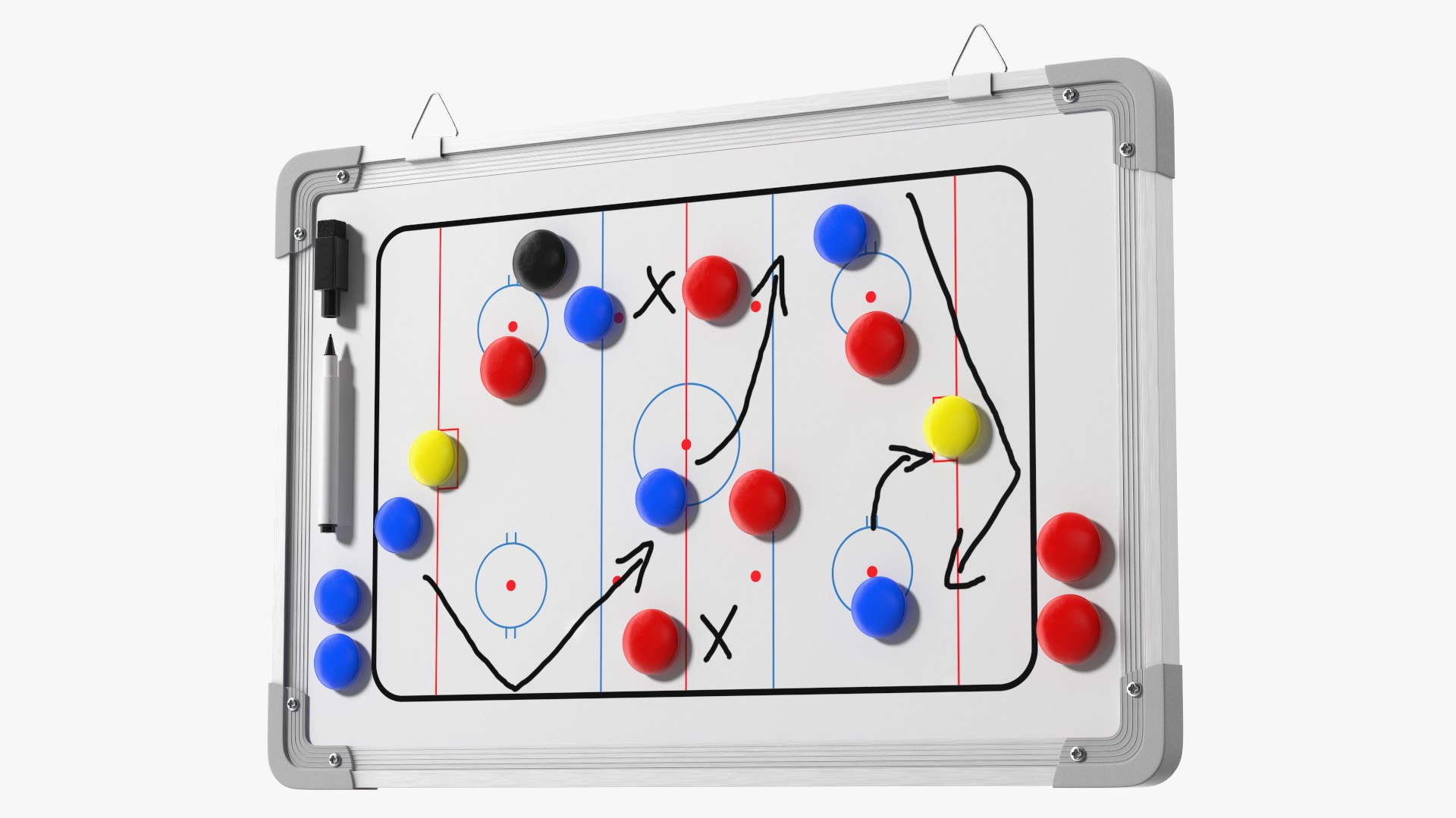 Hockeycoachingboardwithgamestrategyfurvray3dmodel001 