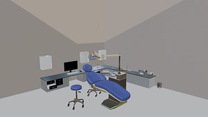 3D Dental Office Surgery Room Unfinished