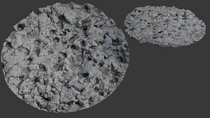 Cracked Mud Ground Texture Scan 3D model