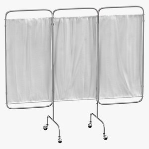 3D hospital privacy screen expanded