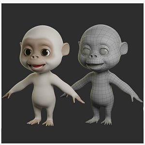 Cartoon Gorilla model