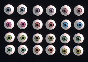 3D 12x eyes package cartoon