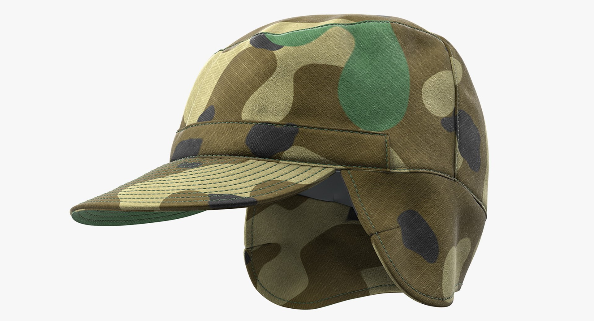 camo field cap earflaps 3D https://p.turbosquid.com/ts-thumb/E0/ejVpn8/WTg2295A/camofieldcapwithearflaps3dsmodel003/jpg/1550844700/1920x1080/fit_q87/ac19a28ca773c9c194f88bc6359ba130d9f9a9e8/camofieldcapwithearflaps3dsmodel003.jpg