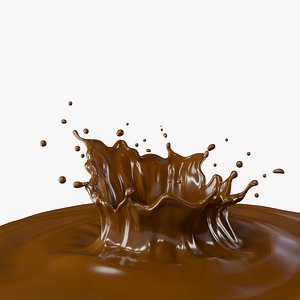 Chocolate Splash Crown 3D model