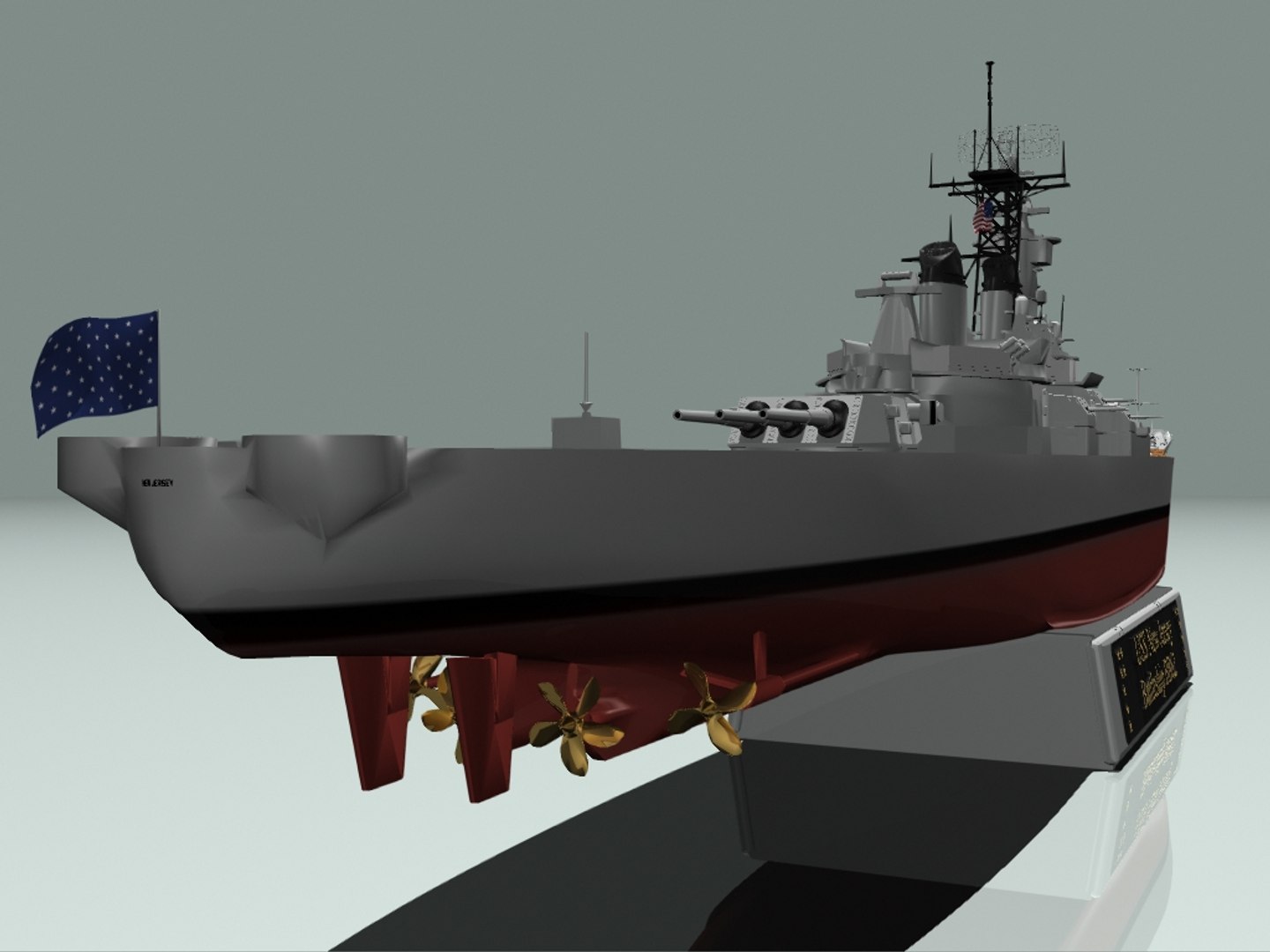 Uss New Jersey Battleships 3d Dxf