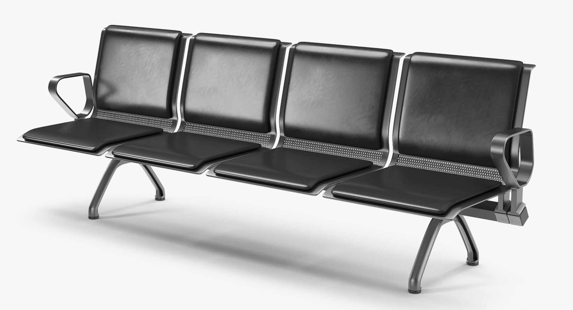 Public Waiting Seating 3D model preview
