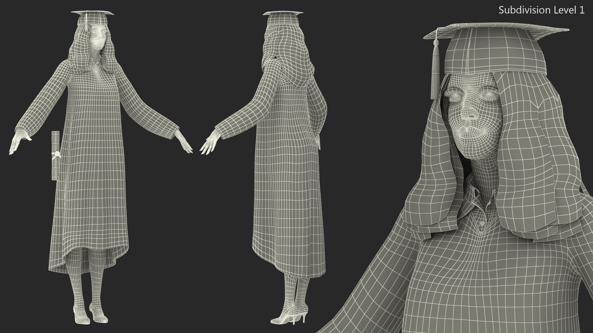 3D female graduate student rigged woman model https://p.turbosquid.com/ts-thumb/E0/jV7YXB/sVfp1oHz/femalegraduatestudentriggedmb3dmodel022/jpg/1592918824/1920x1080/fit_q87/b30e4c926ee8ab5a95a52930a12b8cbc92a9858d/femalegraduatestudentriggedmb3dmodel022.jpg
