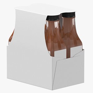 3D model Tea Bottle Pack Blank and Generic Label