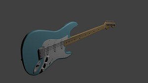 fender strat stratocaster 3d blend