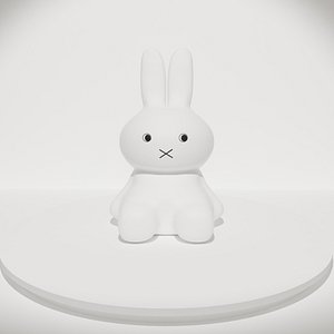 3d model decoration whitebunny