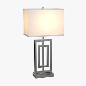 Lite Source Bensky Narrow Brushed Nickel Table Lamp