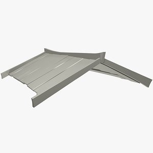 3D Cartoon Wooden Roof Mesh V1 model